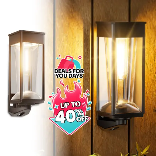 Solar Fence & Wall Lights with Easy Installation,Aesthetic,easiestgardenmakeover, Auto On/Off, IP65 Waterproof Outdoor Lighting, Warm & Cool White LED Decorative Lamp for Patio, Yard, Porch & Backyard,summergarden, Outside Lights, Solar Outdoor Lights, Pa