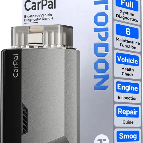 TOPDON Carpal Bluetooth  OBD2 Scanner All System Diagnostic Tool for iOS & Android, Vehicle Health Check, 6 Maintenance Services
