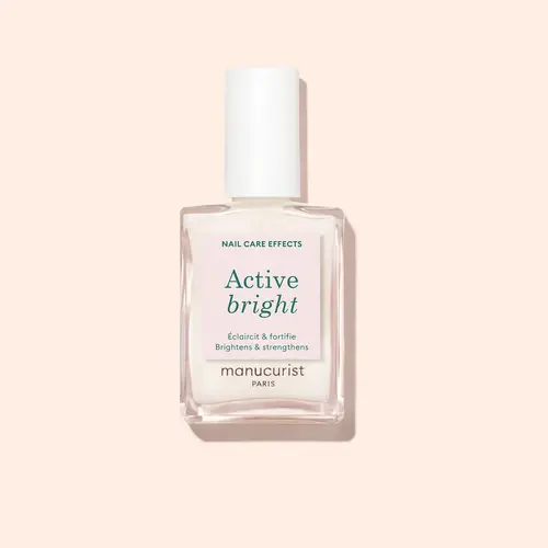 Manucurist Active Bright - Nail Strengthener & Enhancer - Brightens and Evens Nail Tone