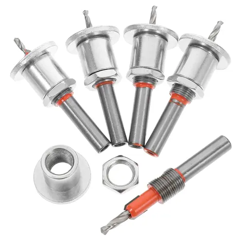 GJANSH Countersink Drill Bit Set 5Pcs(2.8/3.0/3.2/3.5/4mm), Woodworking Countersink Drill Bits with Adjustable Bit Depth Stop for Wood.(8mm Countersink Diameter) toolupgrade
