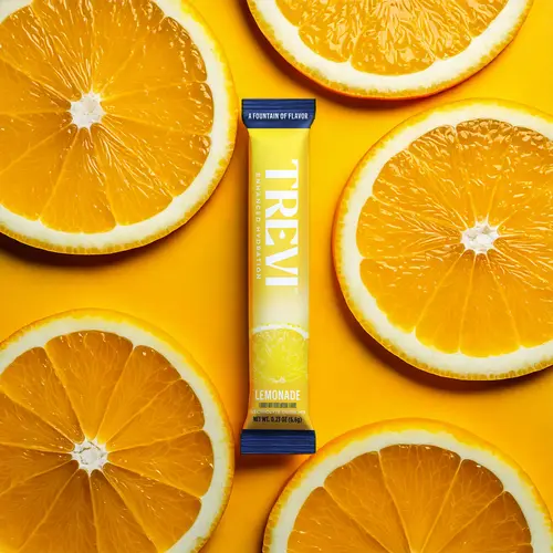 Trevi Sugar Free Lemonade Electrolyte Drink Mix – 28 or 8 Stick Packs | 0g Sugar, Non-GMO, with 7 Vitamins & Minerals, 6 Electrolytes, Energy Hydration Drink Mix, Made in USA