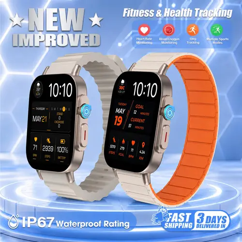 [DealsForYouDays BOGO] Practical Gift Smartwatch for Daily Active Life – 2.02” Touchscreen, Bluetooth Calling, Message Notifications & Outdoor Ready Design