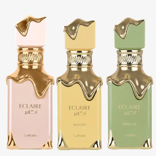 Lattafa Eclaire Bundle EDP 100ml Spray (Eclaire, Pistache, Banoffi)