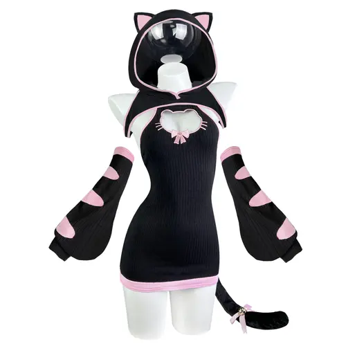 KORURACLUB Women Cute Cat Outfit Costume Party Wear KO92