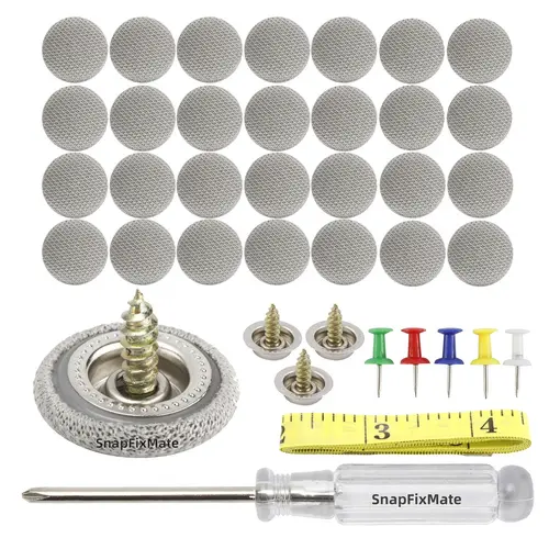 GJANSH Automotive Car Roof Headliner Repair Button Pins Kit, Universal Auto Roof Snap Rivets Retainer for Car Roof Fixed, with Installation Tool, Fit All Cars toolupgrade