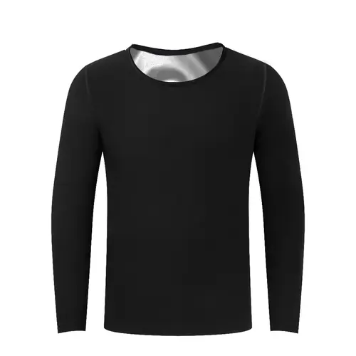 Sauna Shirt for Men Long Sleeve Sauna Suit  Workout Shirts Sweat for Sports Activewear