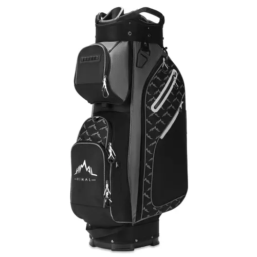 UNIHIMAL Modern Sleek Golf Cart Bag for Men with 14-Way Full-Length Dividers, Adjustable Straps, Multiple Pockets, and Rain Cover, Golf Accessory, 14-Way Dividers, Top Divider Helps Guard Each Club