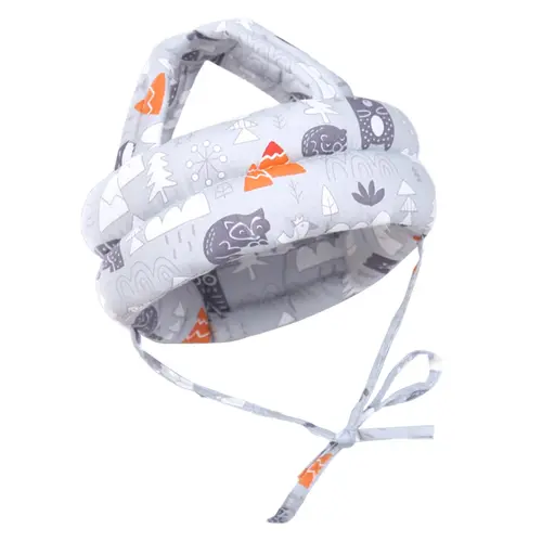 Soft Cotton Infant Hat for Baby, Adjustable Protective Cap with Shock-Absorbing Head Cushion for Newborn Toddlers Learning to Walk, Soft Dome Cap, Newborn Toddler Hats, Sponge, Foam, Indoor‑Outdoor Safe,back to school