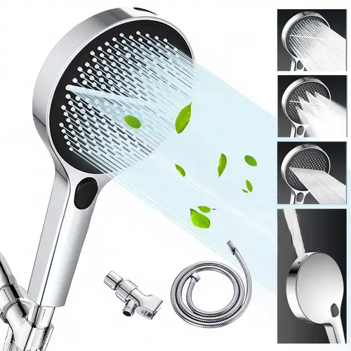 Shower Head Hose&Bracket,Shower Head Set With 1.5mHose,Bathroom Shower Equipment tiktokshopspringglowup #summervibes fathersdaygift
