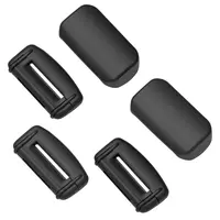YONZEE 5-Pack Silicone Seat Belt Buckle Covers - Anti-Scratch, Noise Reduction, Protection - Slid-On in Seconds - Universal Fit for Cars/SUVs/Trucks - Black Automotive Decorative Accessory, Auto Accessories Interior, Car Accessories
