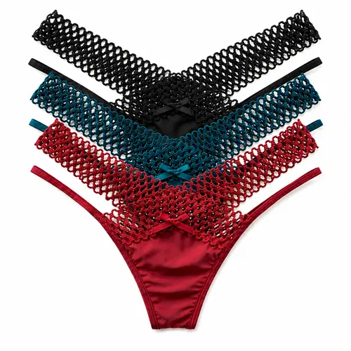 Women's 3PCS Ice Silk Seamless Underwear Set - Low-Rise Panties, Seamless Crotch, Soft, Lightweight, Breathable, Multi-Pack Set Thongs, Lower-Rise, Assorted Colored for Daily Wear tiktokshopbacktoschool,back to school,back to school haul