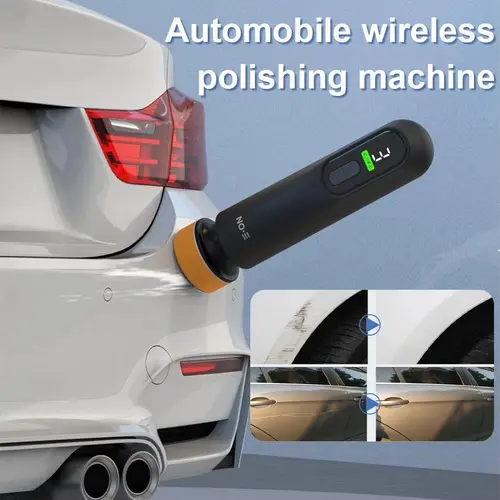 Joytutus Cordless Portable Rechargeable Car Buffer Polisher - Adjustable Speed, LED Display - Cordless Polishing Machine for Professional & Home Use, Polisher for Car Detailing