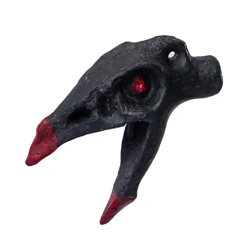 Aztec Death Whistle - Crow Type, Human-Sounding Scream Wind Instrument, Halloween Chills Accessory, Outdoor Use Toy