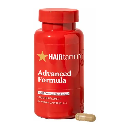 HAIRtamin Advanced Formula Vegan Wellness Dietary Supplement - 30 Capsules, High-Potency Antioxidant-Rich Vitamins with Rosemary and Biotin, Cayenne, Zinc, Copper, Silica for Strands, Thicker Looking Hair, Hair/Skin/Nails Support, Self-Care Product