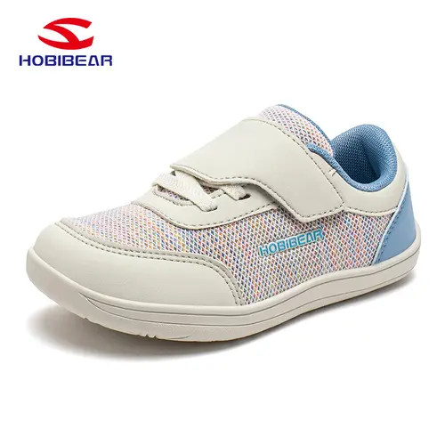 HOBIBEAR Kids Wide Barefoot Shoes Boys Girls Minimalist Zero Drop Sneakers(Toddler/Little Kid/Big Kid), Casual Trainers, Round Toe