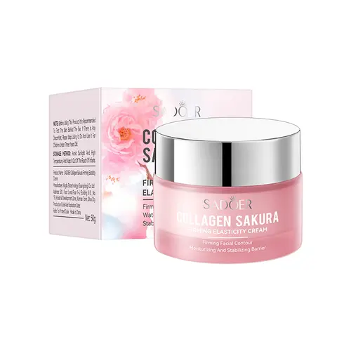 Collagen Sakura Firming Facial Massage Cream - Moisturizers for Daily Facial Moisturizer Needs, Deep Moisturizing Nourishing, Collagen Care Supports Firmness