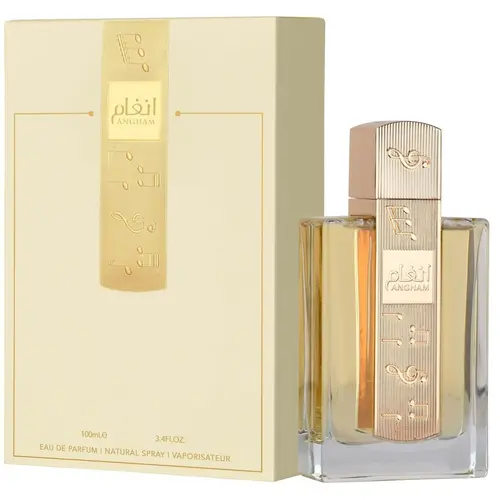 Lattafa Angham Unisex Eau de Parfum (100ml) Spray - Non Toxic Perfume, Single Item, Long Lasting Spicy Floral Fragrance with Citrus Vanilla Scent, Pink Pepper, Lavender, Ginger, Musky Amber Base (Beauty & Personal Care)