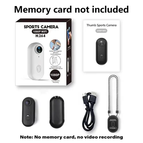 NUISK Entry-Level WiFi Tactical Body Cam Video Camera - Compact Magnetic Snap-On Hands-Free Portable Recorder, 1080P Video Blog Camera for Security Patrol & Daily Travel, U3+ Required (No Built-In Memory) for Beginners