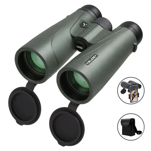 Yoelerey 15x52 UHD Binoculars for Adults High Powered with Phone Adapter, Bino Case, Quick Release Straps, Cleaning Cloth - Binoculars for Bird Watching - Low Night Vision for Hunting, Stargazing, Cruise Ship, Outdoor Binoculars, Night Vision Binoculars