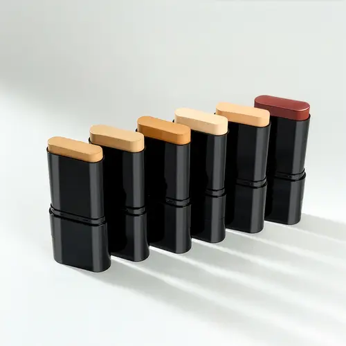 Solid Contour Stick Concealer & Foundation with Applicator - Compact, Longwear, Blendable, Radiant, Brightening, Blurring, Natural Look, Even Skin Tone for All Skin Types (Beauty Makeup Product), Longwear Foundation