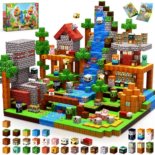 300 PCS Magnetic Blocks - Magnetic Building Blocks, Stacking Magnets for Kids, Sensory Toy for STEM Montessori Sensory Toys for Kids 3+ Boys and Girls Easter Christmas Birthday Gifts,summerwins