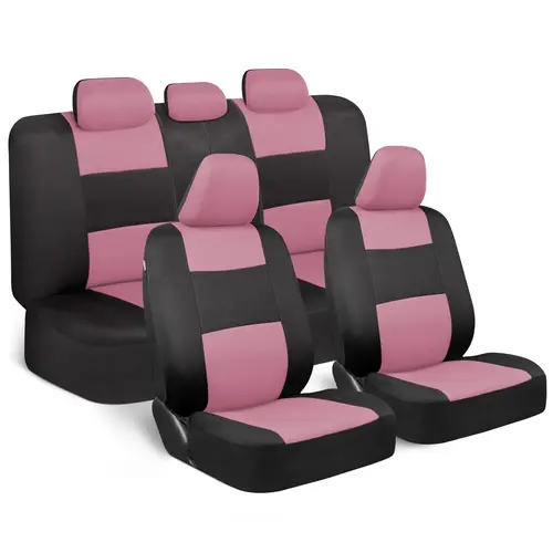 BDK PolyPro Car Seat Covers Full Set – Front and Rear Split Bench Seat Covers for Cars, Easy to Install Car Seat Cover Set, Car Accessories for Auto Trucks Van SUV Car Seat Protectors Automotive Interior Cushion