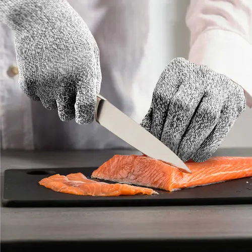 Evridwear Level 5 Cut Resistant Safety Work Gloves - EN388 CE Certified, Food Grade, HDPE, for Carpentry, Garden & Kitchen Work Protection Gear