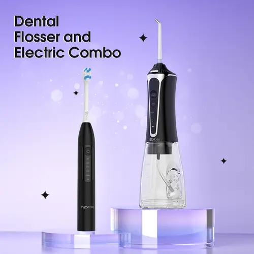 h2ofloss Water Flosser & Electric Toothbrush Combo Kit | Deep Clean Oral Care Set