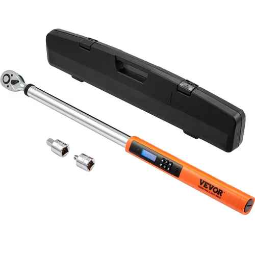 【Summerfinds】VEVOR Digital Torque Wrench,  1/2" Drive Electronic Torque Wrench, Torque Wrench Kit 25-250ft.lb/34-340n.m Torque Range Accurate to ±2%, 3-Mode Adjustable Torque Wrench Set with LED Buzzer Calibration