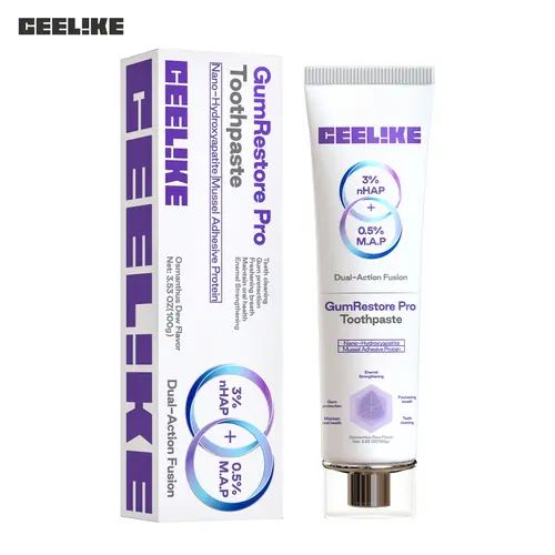 CEELIKE GumRestore Pro Gum Repair Toothpaste - 3% nHAP, 0.5% M.A.P, Gentle, Fluoride-Free, Antibacterial, Healthy Toothpaste for Enamel Care, Natural Oral Care Alternative, Osmanthus Dew Flavor, 3.53 oz