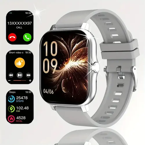 Smart Watch (Wristwatch) - Wireless Talking & Dialing, Multi-Sport Mode, Call Reminder & Rejection, App Notifications, HD Display, Alloy Body, USB Rechargeable Wearable Cool Gadgets, Blush Pink, Connection-Enabled GF Gift