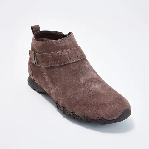 Skechers Bikers Lite Suede Side-Zip Booties