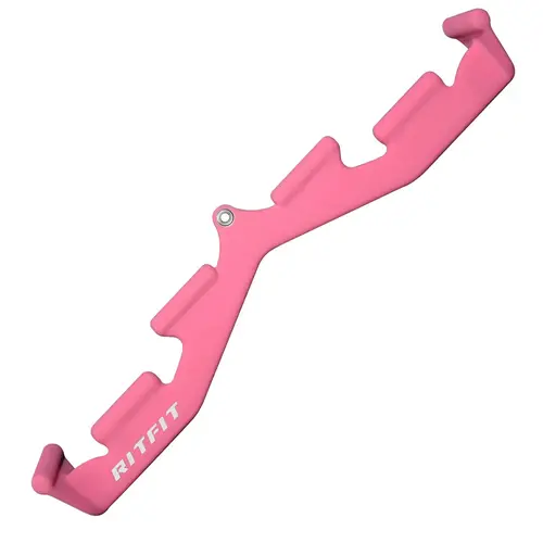 RITFIT V-Shaped Form Lat Pull Down Bar Attachment, Rugged Multi-Grip Unisex Exercise Equipment for Home Gym Back Training, Ergonomic Design Minimizes Wrist Strain (Pink, Red, Black)
