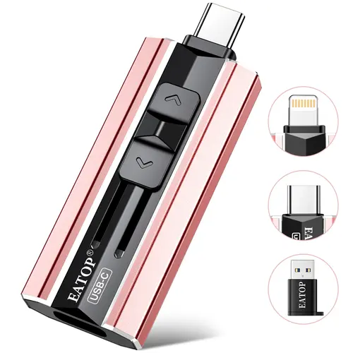 EATOP USB 256GB 512GB 1TB Flash Drive Intended for iPhone iPad, Memory Stick Storage for Photos and Videos Backup, Compatible with iPhone iPad Android PC, Plug and Play, No Application Required (1 PACK) summerwins