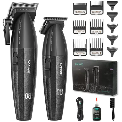 VGR 640 Professional Hair Clipper for Men, Hair Trimmer & Barber Clipper Set, Cord/Cordless USB Rechargeable Men's Hair Cutting Kit with LED Display, Perfect Gifts for Men tiktokshopbacktoschool,back to school,back to school haul