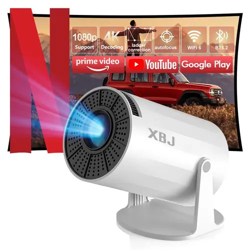 [US Warehouse] HYA300Pro Upgraded Projector with Dual Wi-Fi 6, BT5.4 Support, Native 1280*720P, Android 11, Built-in Speaker, Remote Control Included, Home Theater Outdoor，Valentine's Day/Birthday Gifts