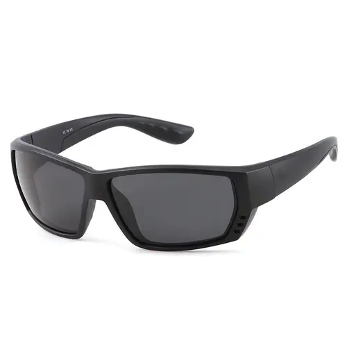 COSXX Men's Polarized Rectangular Sunglasses - C-Shape Rinconcito Fashion Frames, Polycarbonate Scratch-Resistant Lenses, Unisex Outdoor Sunglasses for Boating, Everyday Wear, Mensfashion