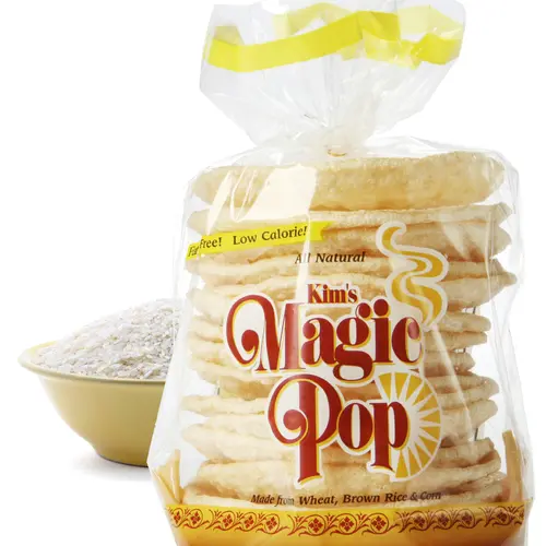Kim's Magic Pop Original Flavor 12-Pack: Freshly Popped Rice Cakes, Healthy Grain Snack, 0 Weight Watchers Point, Vegan, Low Calorie, Low Carb, Natural
