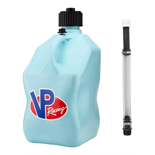 VP Racing 5.5 Gallon Plastic Utility Jug – SKY BLUE - Heavy-Duty Motorsport Storage Container | Durable, Leak-Proof & Ergonomic Design Quick-Flow Spout,  Portable Water Bottle