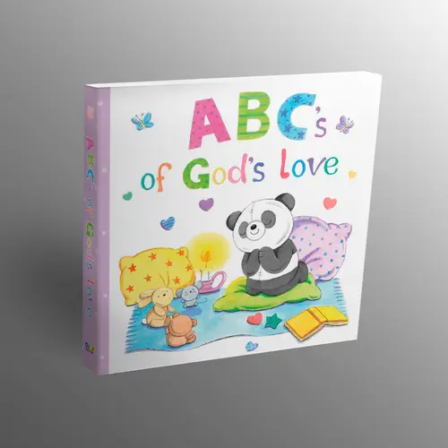 The ABC's of God's Love Faith-Based Alphabet English Scripture Board Book - 8x8 in (8.0 x 8.0 inches), Kindergarten Books, Engaging Illustrations, Value Concepts, Art-Infused Family Children's Literature, Young Hearts