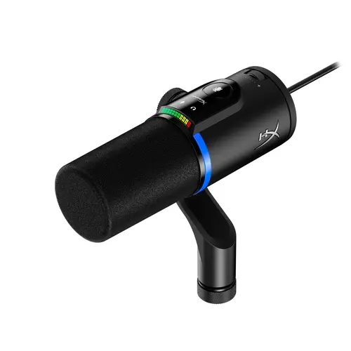 HyperX FlipCast Dynamic Microphone with Dynamic Capsule - Wired Podcast Equipment, Computer Gaming Mic, Gaming Streaming Mic, USB-XLR & USB Type-C Connectivity, 3/8in to 5/8in Adapter, 20Hz-20kHz Range, Manufacturer Warranty