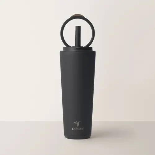Reduce Halo 24oz Spill-Proof Water Bottle with Handle Straw Lid Travel Hydration Cup for School Gym Daily Use