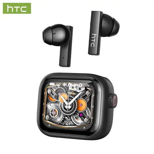 HTC NE40 TWS Wireless Earphones - Bluetooth 6.0, LED Display, High Fidelity Audio, IPX5 Waterproof, Built-in Microphone, Portable Digital Electronic Headphones for Gaming, Sports, Phone Calls