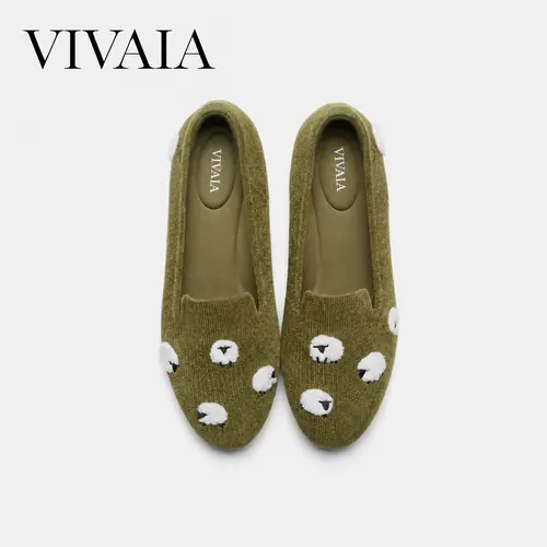 VIVAIA Women’s Round-Toe Embroidered Loafers, Wide Toe Box Flats with Arch Support, Back to School, Fall Shoes for Women (Audrey) tiktokshopbacktoschool, Walking Shoes,back to school,back to school haul