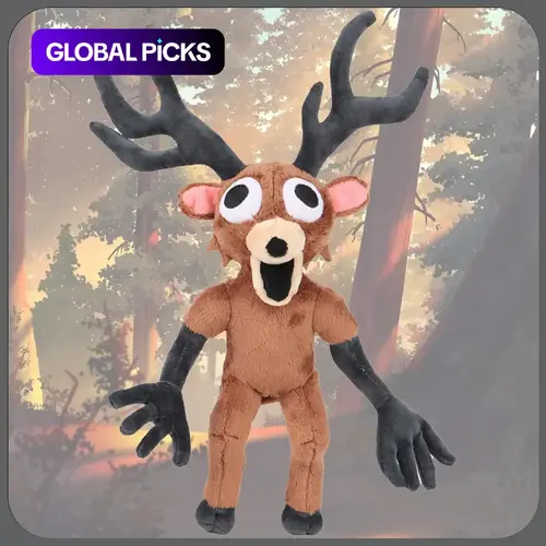 99 Nights In The Forest" Deer Plush, Soft Cuddly Stuffed Animal Game Peripheral, Stuffed Animal Gifts, Birthday, Christmas and Halloween Gift Toy for Kids and Room Decor #GLOBAL PICKS