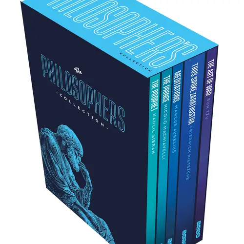 Philosophers' Wisdom Paperback Book Set - Includes Sun Tzu's The Art of War, Gibran's The Prophet, Marcus Aurelius' Works, Love & Reflection Themes, Political Insights, Leadership Strategies, Study & Gift Ready, Inspiration, Paperback for Easy Reading