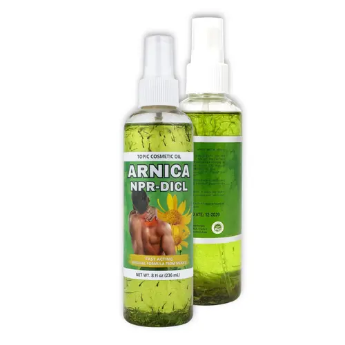 Arnica Massage Oil, 8 oz (236ML) - Hydrating Liquid Body Care for Muscle Pain Relief, Moisturizing Formula with 20% More Natural Arnica, Moisture, Single Item, Daily, Beauty Products, Soft Skin, Anti-Ache Body Oils