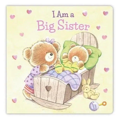 "I AM A BIG SISTER" Kids Board Book - 7x7 in, Charming Illustrations, Comforting Perspective, New Role Guidance, New Family Prep, Helpful Behavior Encouragement, Sisterhood Encouragement, Simple Text, Easy to Read, Young Girls (3-8 Yrs) Kids Books