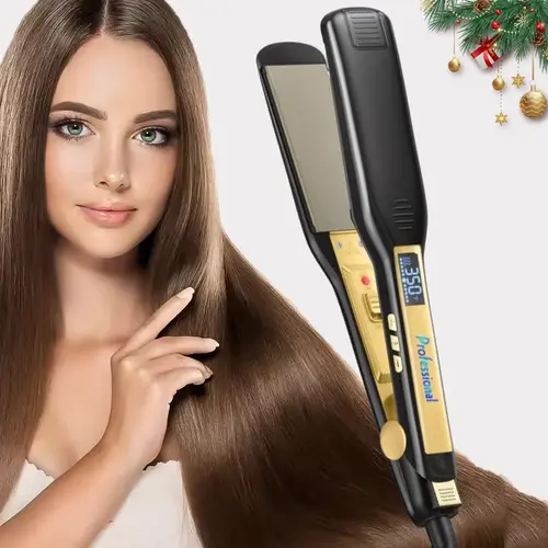 Professional Ceramic Flat Iron Hair Straightener, Hair Straightening Flat, Hair Styling Tools for Women and Girls, Make Hair Shiny and Sleeker, Flatiron