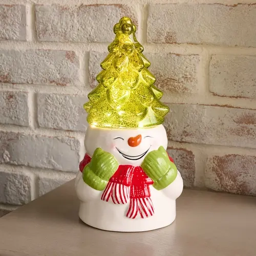 Kringle Express Illuminated Ceramic & Glass Holiday Character